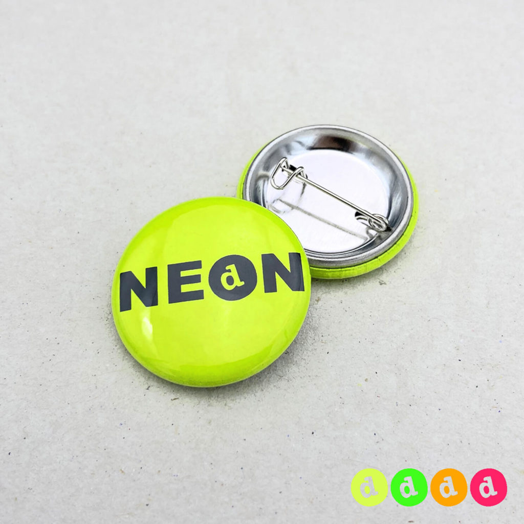 25mm Buttons NEON Sicherheitsnadel