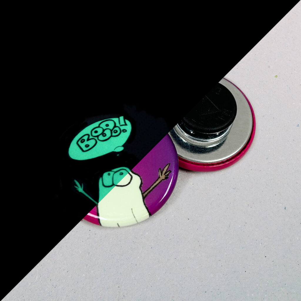 31mm Buttons Kleidungsmagnet GLOW