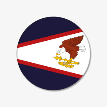 FLAGGEN-BUTTON-AMERIKANISCH SAMOA