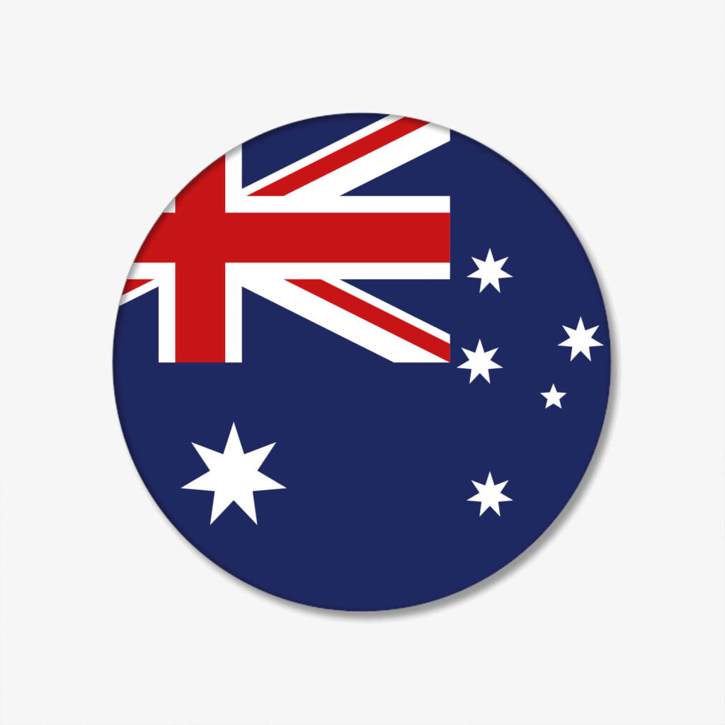 FLAGGEN-BUTTON-AUSTRALIEN