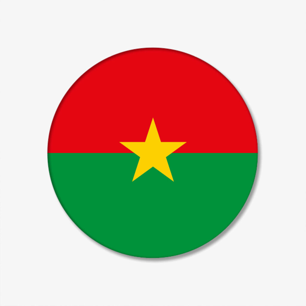 FLAGGEN-BUTTON-BURKINA FASO