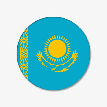 FLAGGEN-BUTTON-KASACHSTAN