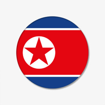 FLAGGEN-BUTTON-NORD KOREA