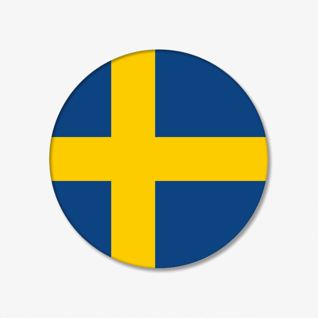 FLAGGEN-BUTTON-SCHWEDEN