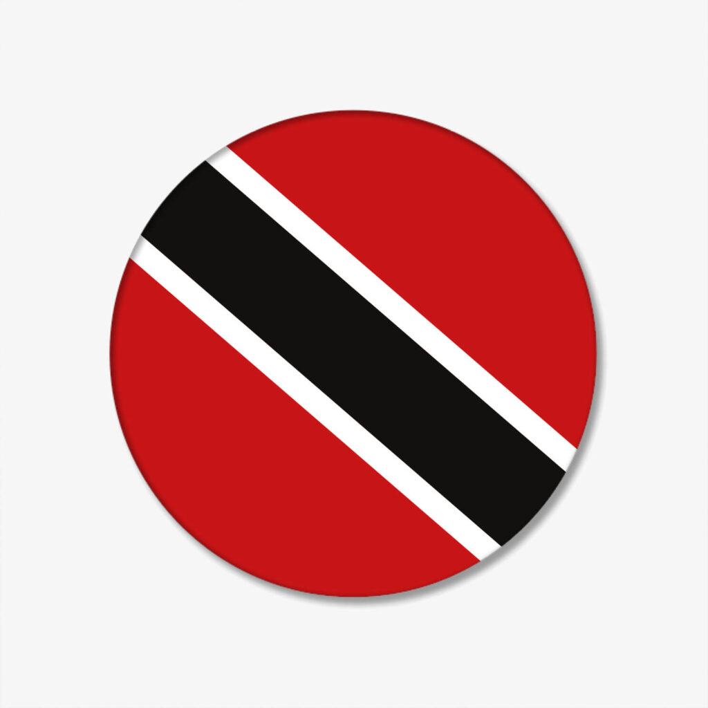 FLAGGEN-BUTTON-TRINIDAD UND TOBAGO